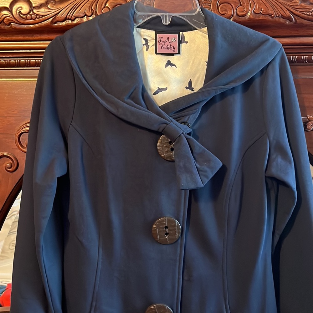 Navy blue peacoat cardigan